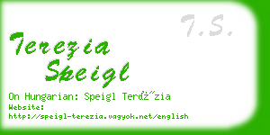 terezia speigl business card